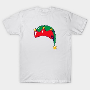 Christmas - Elf Hat Pixel Art T-Shirt